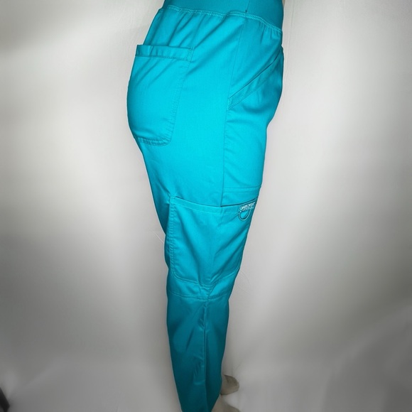 Cherokee Workwear Teal Scrubs, XS, LIKE NEW - Picture 2 of 5